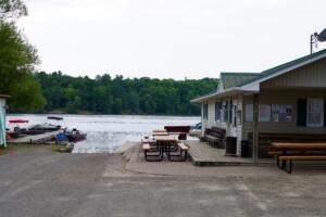 Store by Lake/Beach and Boat Ramp
